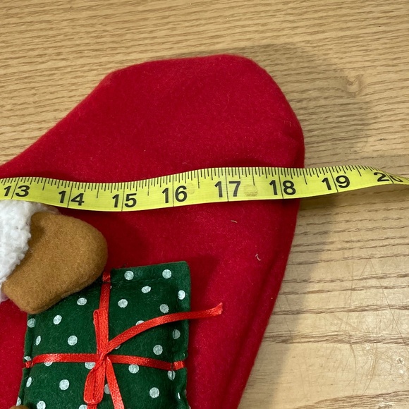 Rustic Christmas Stocking Mrs Santa Claus 3-D Country Plaid w Fur Hobby Lobby - Picture 5 of 7